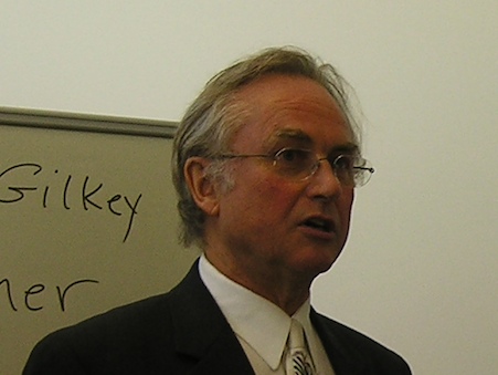 Photo credit: Julia Vitullo-Martin; Description: Richard Dawkins, lecturing at Templeton-Cambridge Journalism Fellowships